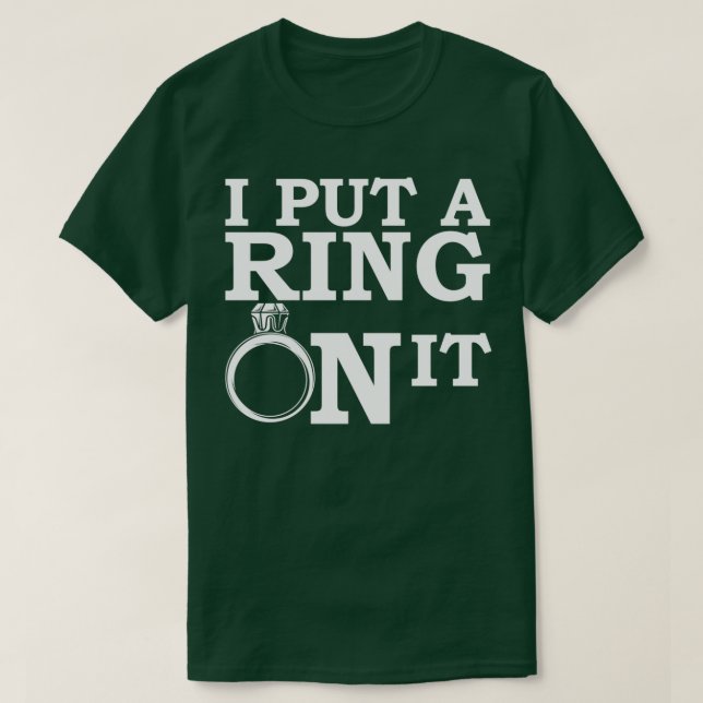 Jag satte en ring på den t shirt (Design framsida)