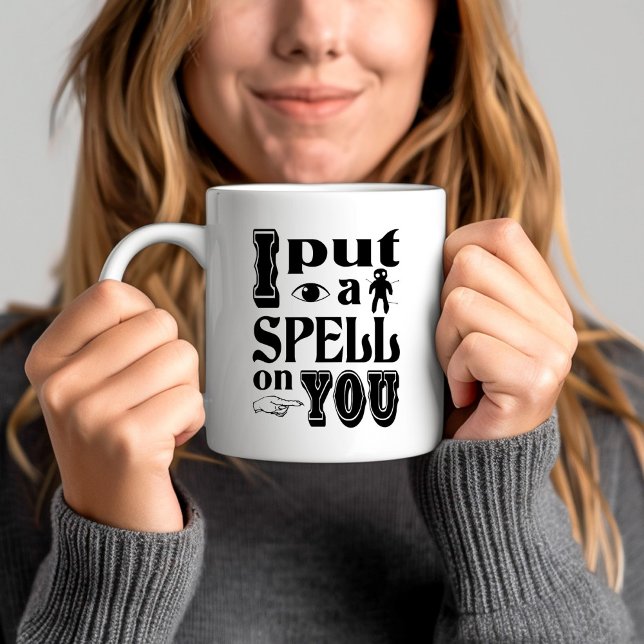 JAG SATTE EN SPELL PÅ DIG. KAFFEMUGG (I PUT A SPELL ON YOU Funny Halloween Coffee Mug)