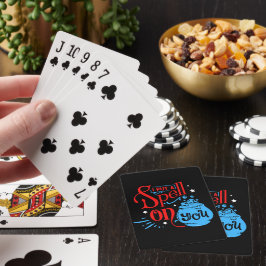 JAG SATTE EN SPELL PÅ DIG, Lustigt, halloween häxc Casinokort