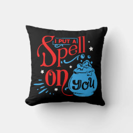 JAG SATTE EN SPELL PÅ DIG, Lustigt, halloween häxc Kudde