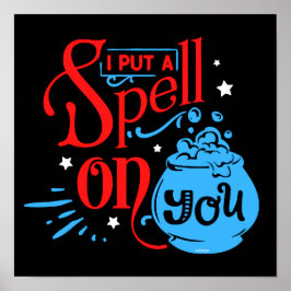 JAG SATTE EN SPELL PÅ DIG, Lustigt, halloween häxc Poster