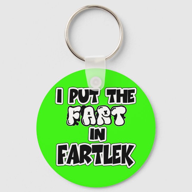Jag satte fart i fartlek nyckelring (Framsida)