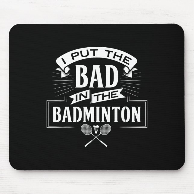 Jag satte fel i badminton-spelarknappar musmatta (Framsidan)