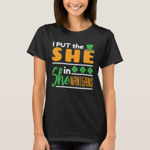Jag satte henne i Shenanigans St Patricks Women T Shirt