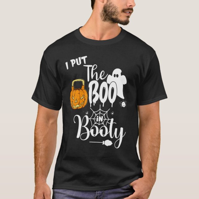 Jag satte in boon i Booty Shirt, halloween Pumpkin T Shirt (Framsida)