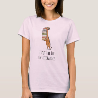 Jag satte tänd i litteratur - bokgalningskjorta t shirt