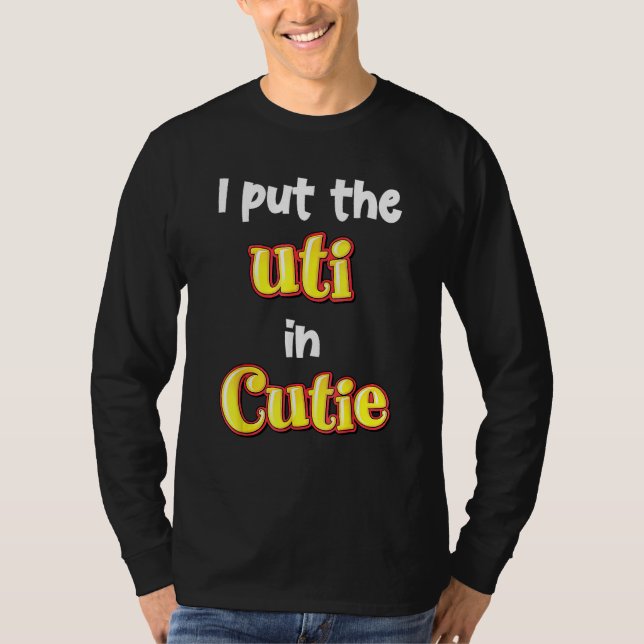 Jag satte uti i Cutie T Shirt (Framsida)