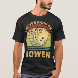 Jag sätter aldrig på ett Bower-Vintage, roligt eur T Shirt