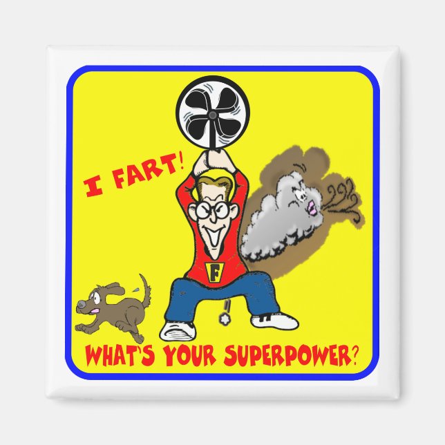 Jag sätter fingret på vad som är din supermakt Mag Magnet (Framsidan)