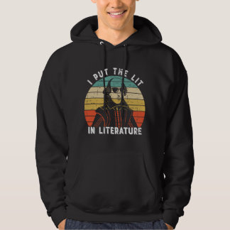 Jag Sätter Glansen I Litteraturen - Rolig William Hoodie