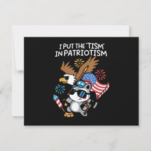 Jag Sätter Ismen i Patriotism Atletisk Örn Spara Datumet
