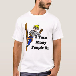 Jag sätter många på elektriska lineman T-shirt