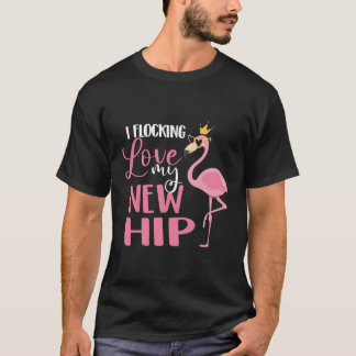 Jag sätter på min nya höftersättningskörning i Kär T Shirt