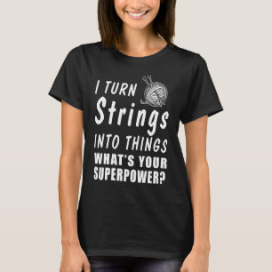 Jag sätter strängar i Sak T Shirt