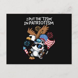 Jag Sätter Tism i Patriotism Atletisk Örn Tilläggskort