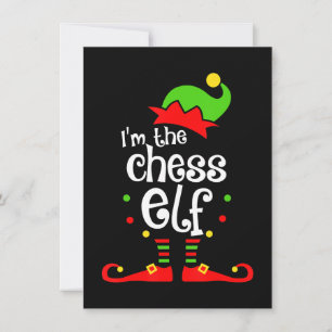 jag schack elf xmas familjevän julpresent inbjudningar