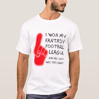 Jag segrade på fantasifotboll t shirt
