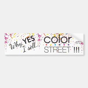 Jag Sell Färg Street Bumper Sticker Bildekal