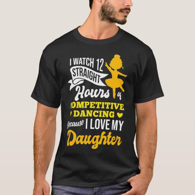 Jag ser 12 timmar av Dancing Funny Dance Pappa Gif T Shirt (Framsida)