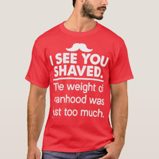 Jag ser att du har haft en manlig tyngd t shirt
