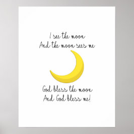 Jag ser att Måne Poster