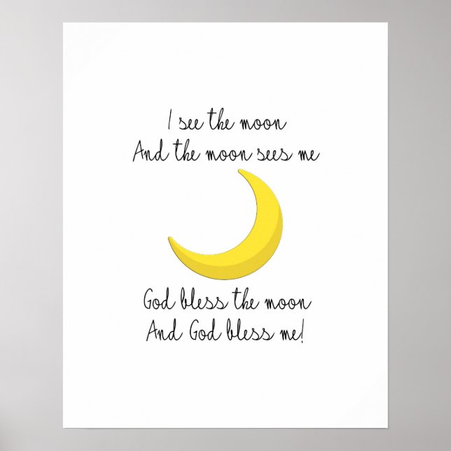 Jag ser att Måne Poster (Framsidan)