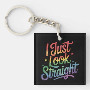 Jag ser bara hetero HBTQ regnbåge stolt allierad