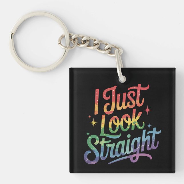Jag ser bara hetero HBTQ regnbåge stolt allierad (Framsidan)
