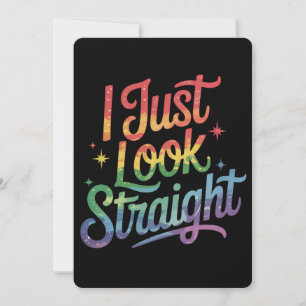 Jag ser bara Rak Gay Rainbow LGBTQ Pride Ally Inbjudningar
