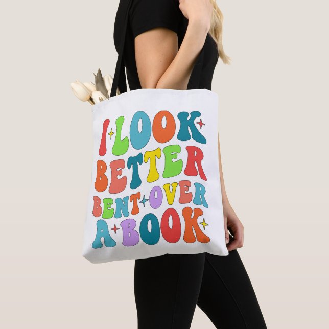 Jag ser bättre ut över en Bok Reader Älskare Groov Tygkasse (Närbild)