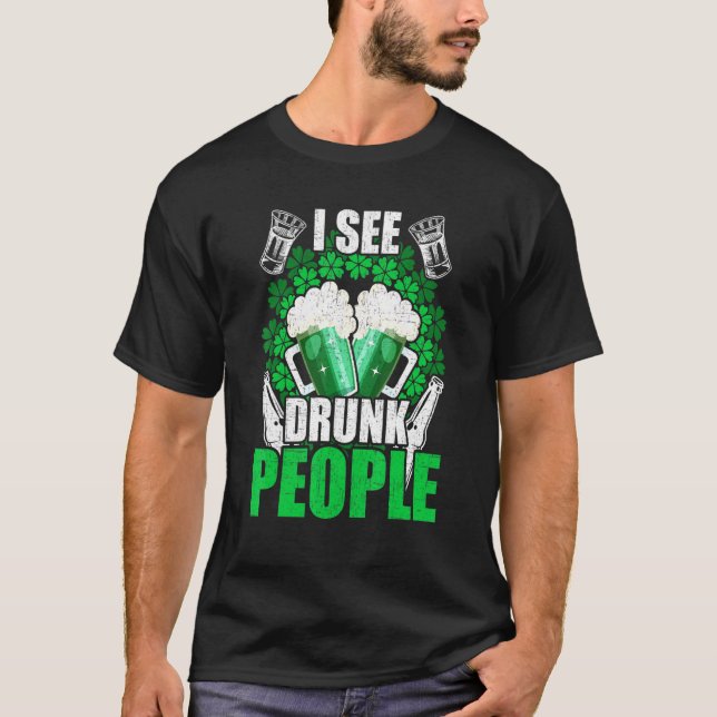 Jag ser berusade människor som tenderar baren Bart T Shirt (Framsida)