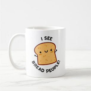 Jag ser Bread People Funny Movie Quote Pun Kaffemugg