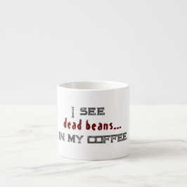 Jag ser Dead Beans White Halloween Espressomugg