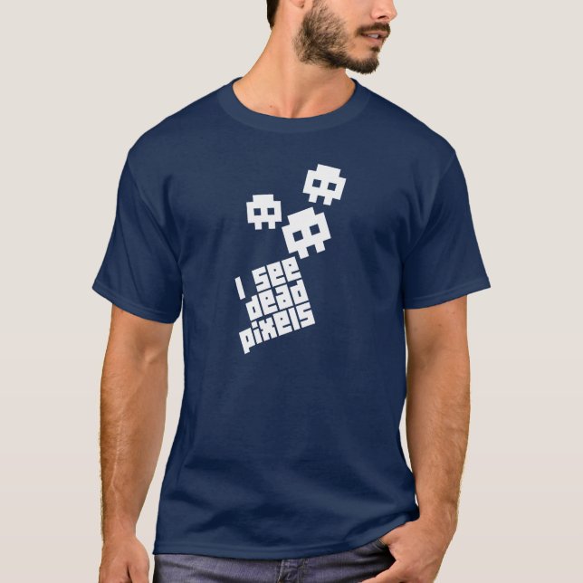 Jag ser den döda PIXELT-tröja T Shirt (Framsida)