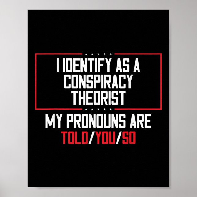 Jag ser det som en konspiration att terroristiska  poster (Framsidan)