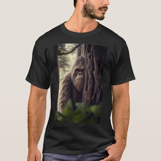 Jag ser dig/Big Foot, Sasquatch T Shirt (Framsida)