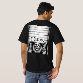Jag ser dig - Kuslig clown Halloween-skräck T-shir T Shirt