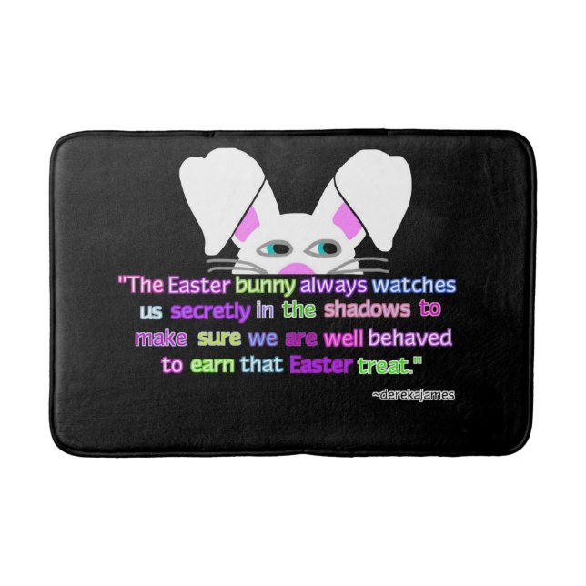 Jag ser dig, Påskhare medelväg. Badrumsmatta (Framsidan)