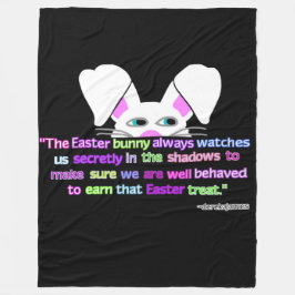 Jag ser dig, Påskhare Stor Flebit Blanket Fleecefilt