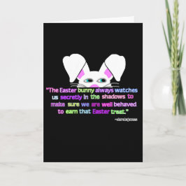 Jag ser dig, Påskharen Vertikal Välkomstkort Kort