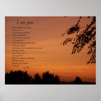 Jag ser dig poster