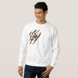Jag ser dig. Tiger Öga och Klo Sweatshirt