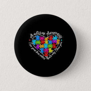 Jag ser din sanna Färg Puzzle Heart Autism Awarene Knapp