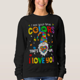 Jag ser dina sanna färger Gnomes Autism Acceptans T Shirt