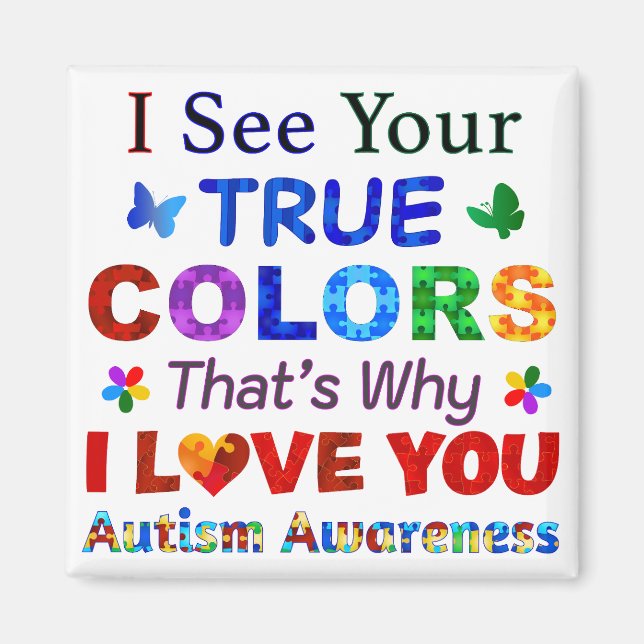 Jag ser ditt FÄRG Magnet (Framsidan)