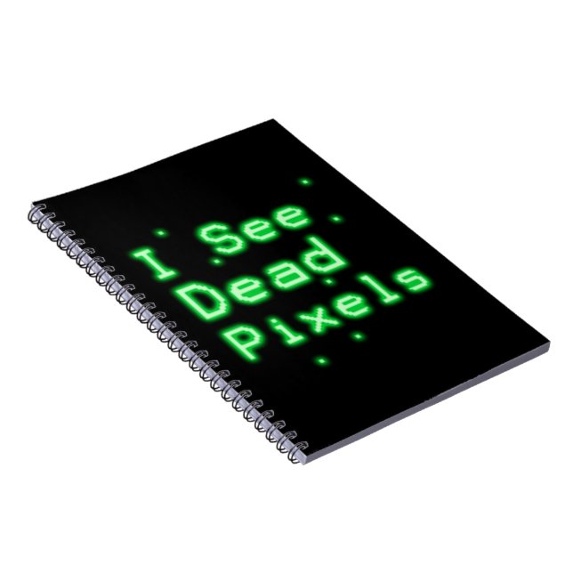 Jag ser döda PIXEL Anteckningsbok Med Spiral (Högra Sidan)