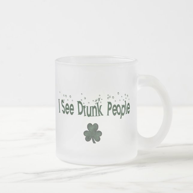 Jag ser Drunk People - St. Patrick's Day Beer Mugg (Höger)