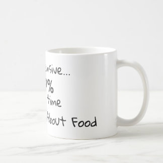 Jag ser eftertänksam rolig mat älskare citat kaffemugg
