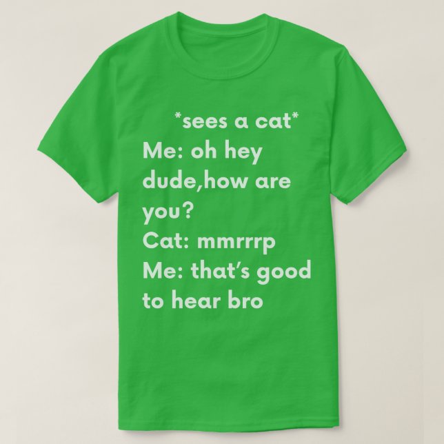Jag ser ett katt t shirt (Design framsida)