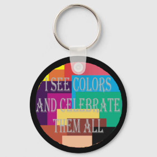 Jag ser färger Keychain Nyckelring